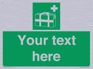 Custom sign safe condition Medical grab bag